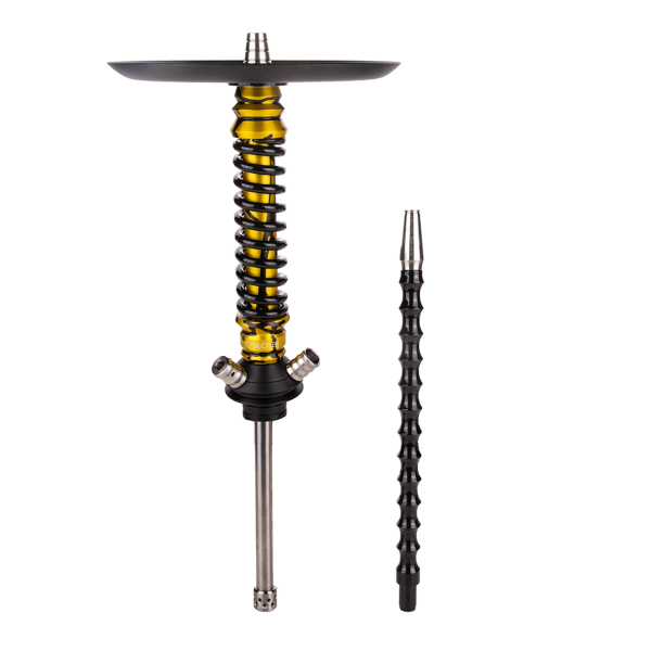 Кальян Mamay Customs Coilover Mini  Золотой Сплеш Чёрный в Томске