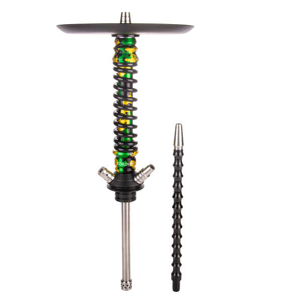 Кальян Mamay Customs Coilover Mini   Зелёный/золотой Камуфляж Черный в Томске