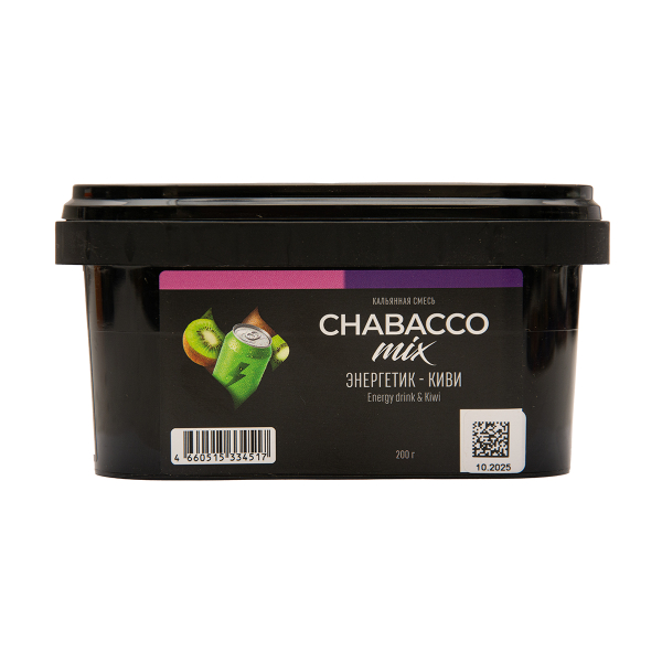 Бестабачная смесь Chabacco Mix Medium Energy Drink & Kiwi 200 грамм в Томске
