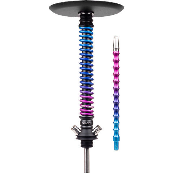 Кальян Mamay Customs Coilover Big Anod Черный Мат Blue Space в Томске