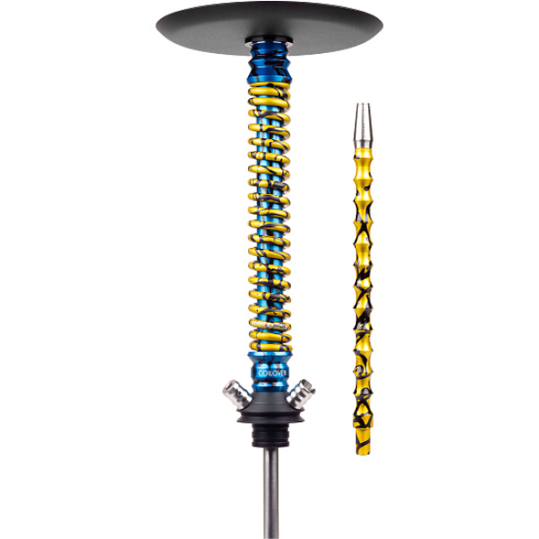 Кальян Mamay Customs Coilover Big Anod Special Blue Splash Gold в Томске