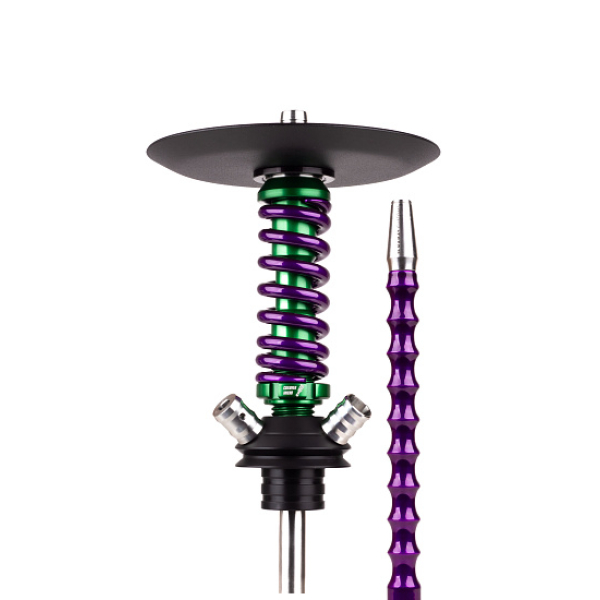 Кальян Mamay Customs Coilovers Micro Anod Green Фиолетовый Лак в Томске