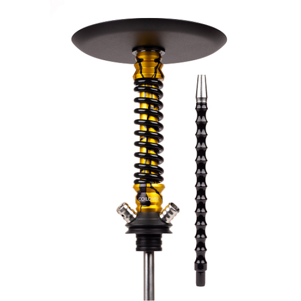 Кальян Mamay Customs Coilovers Mini Anod Gold Splash Черный Глянец в Томске