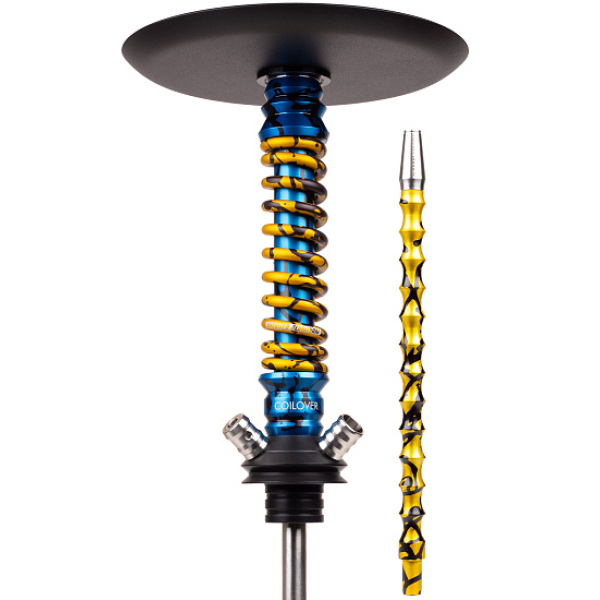 Кальян Mamay Customs Coilovers Mini Special Anod Blue Splash Gold в Томске