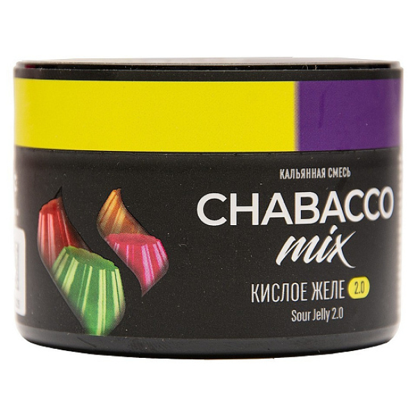 Бестабачная смесь Chabacco Mix Sour Jelly 2.0 Кислое Желе Medium 40 грамм в Томске