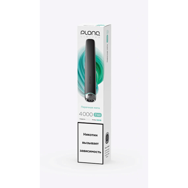 Электронка Plonq Plus Pro Black Перечная Мята 4000 затяжек в Томске