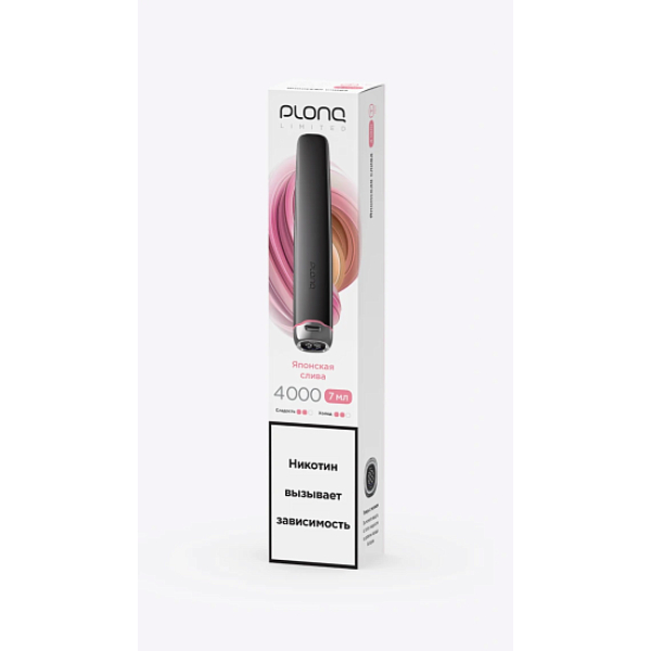 Электронка Plonq Plus Pro Black Японская Слива 4000 затяжек в Томске
