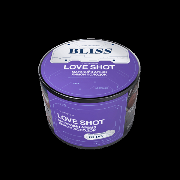Табак Bliss Love Shot Маракуйя Арбуз Лимон Холодок 40 грамм в Томске